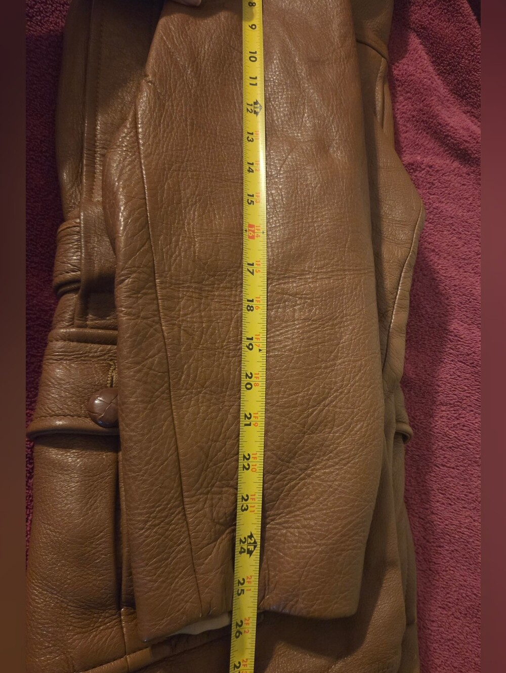 Rare! Vtg 70s Custom Coat Co Deerskin Leather Coat, belted waist Men’s 2XL - Picture 16 of 16
